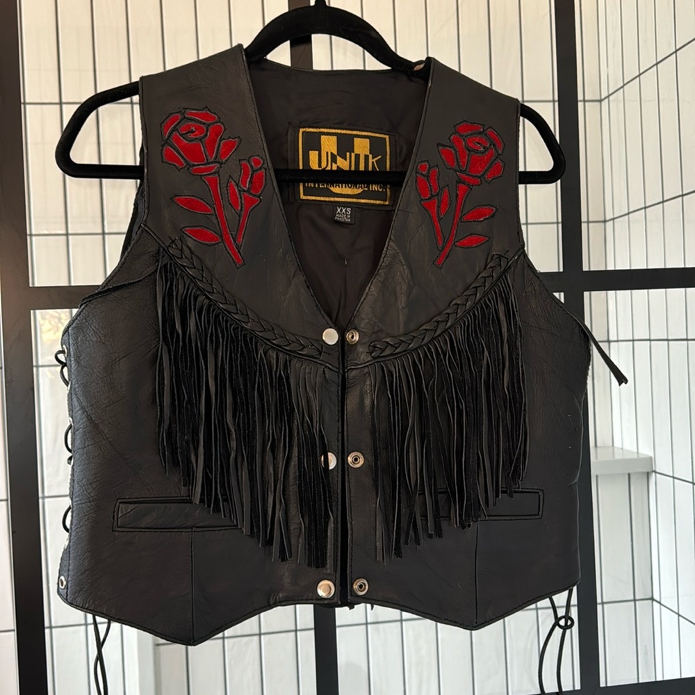Unik Brand Vintage Leather Vest